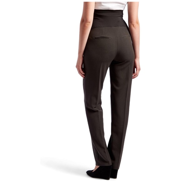 2/$30 Maternity Women's Straight Leg Dress Pants, Large - Picture 2 of 11